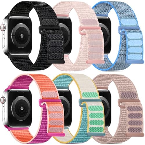 WJK Compatible with Apple Watch Band 45mm 46mm 42mm 49mm for Men Women, Nylon Solo StrapCompatible with Apple Watch Band Series 10 9 8 7 6 5 4 3 2 1, iWatch for Ultra 2 - Image 1