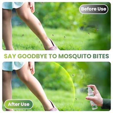 TogSafe Mosquito Repellent Spray - Plant-Based Natural Insect Repellent Spray with Essential Oils, DEET-Free, Long-Lasting Protection (2 Fl Oz, 2 Pack) - Image 5