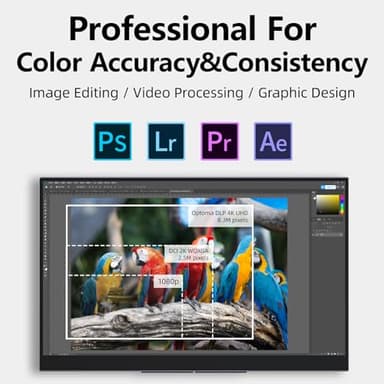 Upperizon Portable Monitor 15.6" 4K UHD 3840X2160 100000:1 100% DCI-P3 60Hz OLED Touchscreen HDR HDMI USB-C Travel Monitor for Laptop MacBook PC Surface PS5 Xbox, External Display with Kickstand - Image 6