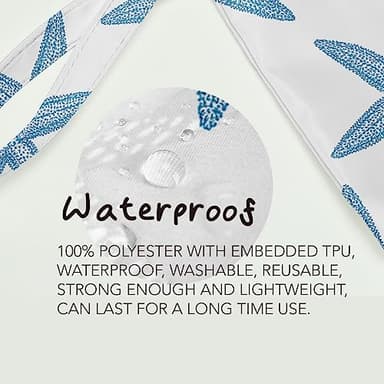 Fokongna Wet Bag, Travel Wet Dry Bag Water Proof Beach Bags for Swimsuit Beach Pool Diapers Dirty Yoga Gym Clothes Zipper Pouch, for Women Sister Friends Ocean Sea Shells Makeup Bag - Image 5