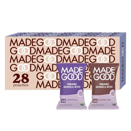 MadeGood Granola Minis Chocolate Chip & Mixed Berry Variety Pack (28 Count) Gluten Free and Organic Snacks - Image 1