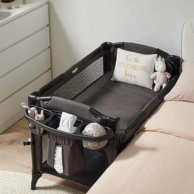 BEKA 4 in 1 Baby Bassinet Bedside Sleeper, Baby Bedside Crib 4 Functions, Bedside Bassinet Crib Sleeper, Playard, Changing Table, Baby Bassinet for Newborn Baby - Image 3