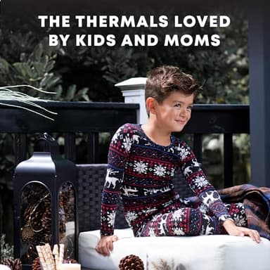 Rocky Thermal Underwear Kids, Boys Thermal Underwear Set Long Johns Thermals Kids Base Layer kid thermals top bottom set Boys Winter Clothes Shirt & Pants, Ski/Extreme Cold (Fire Truck, Small) - Image 5