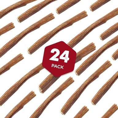 Best Bully Sticks 6 Inch Thin Bully Sticks - 24 Count (Pack of 1) - Natural, Easily Digestible, 100% Grass-Fed, Grain and Rawhide Free - Image 4