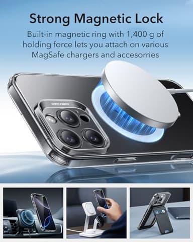 ESR for iPhone 16 Pro Max Case Clear, Compatible with MagSafe, Magnetic Slim Phone Case for iPhone 16 Pro Max, Camera Protection, Shockproof Thin Cover, Resists Yellowing and Scratches, Clear - Image 5