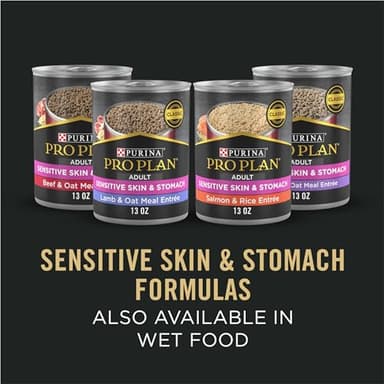 Purina Pro Plan Sensitive Skin and Stomach Dog Food Dry, Adult Salmon & Rice Formula, Digestive Health - 4 lb. Bag - Image 8