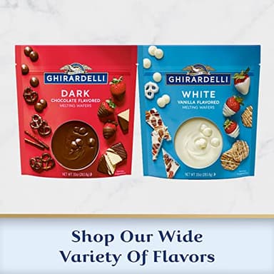 GHIRARDELLI White Vanilla Flavored Melting Wafers, 10 oz Bag (6 Pack) - Image 9