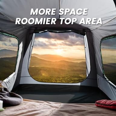 WildFinder SUV Tent, 5-9 Person Rectangle Car Tent for Family, Waterproof & Windproof for Car Camping, Large Camping Tents with Storage Bag, SUV, Van, Jeep, Pickup 8FT L x 10.6FT W x 7.2FT H - Image 5