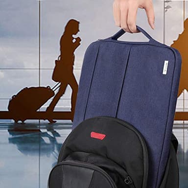Voova Laptop Sleeve Carrying Case 15.6 16 Inch,Slim Computer Cover Bag Compatible with MacBook Pro 15/16, Dell xps 15,15-16 Inch HP Dell Asus Acer Laptop, Blue - Image 6
