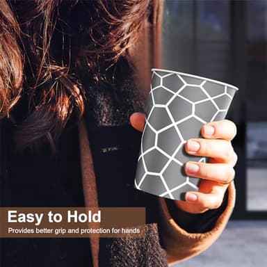 Huifany Coffee Cups 12 oz Paper Cups 240 Pack, Disposable Coffee Cups 12 oz Hot Cup, Disposable Cups Paper Insulated Cup for Cold Hot Drinks - Image 7