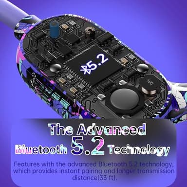 Mehomeli Kids Headphones, Bluetooth 5.2 Air Conduction Open Ear Headphones, 85dB Volume Limiting, Stereo Sound with Mic, IPX5 Waterproof, 20H Playtime, Perfect for School and Outdoor-Deep Blue - Image 7