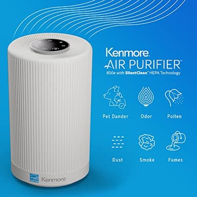 Kenmore PM1005 Air Purifier with H13 True HEPA Filter, Covers Up to 850 Sq.Foot, 25db SilentClean 3-Stage HEPA Filtration System for Office & Bedroom - Image 2