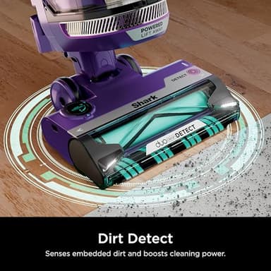 Shark POWERDETECT Upright Vacuum Cleaner with HEPA Filter, Heavy Duty Vacuum with Powerful Suction for Pet Hair Pickup, DuoClean Technology, Powered Lift-Away, Ideal for Carpets & Hardfloors, AZ4002 - Image 5