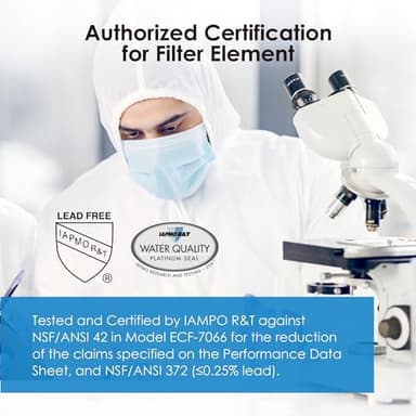 Waterdrop NSF/ANSI 42&372 Certified Water Filter, Replacement for Berkey® BB9-2® Black Filters, ProOne® or Alexapure® Gravity Water Filter System and Waterdrop King Tank Series, (Pack of 2) - Image 4