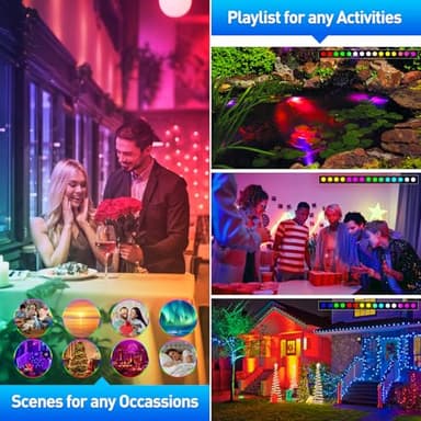 T-SUNUS 6-in-1 Color Changing Underwater Pond Light, IP68 Waterproof LED Fountain Lights with Bluetooth APP Control, RGB Submersible Landscape Spotlights for Aquariums Waterfalls Fountains Fish Tanks - Image 5