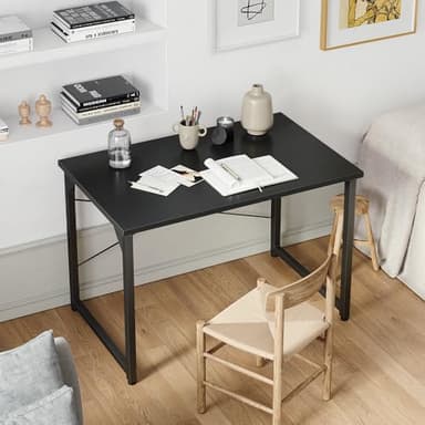 Cubiker Computer Desk, 32 inch Small Home Office Desk for Small Spaces, Modern Simple Style for Home, Office, Classic Black - Image 2