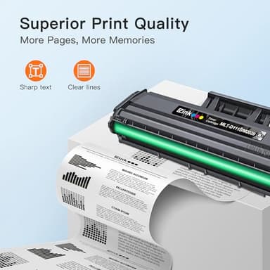 E-Z Ink Compatible MLT-D111S Toner Cartridge High Yield Replacement for Samsung 111S 111L MLT-D111S MLT-D111L to use with Samsung Xpress M2020W M2022W M2024W M2070FW M2070W Printer (Black, 2 Pack) - Image 4