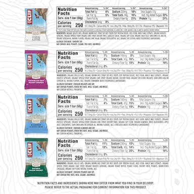 CLIF BAR - Variety Pack - 4 Flavors - Made with Organic Oats - Energy Bars - Non-GMO - Plant Based Protein Bars (12 Pack) - Image 2