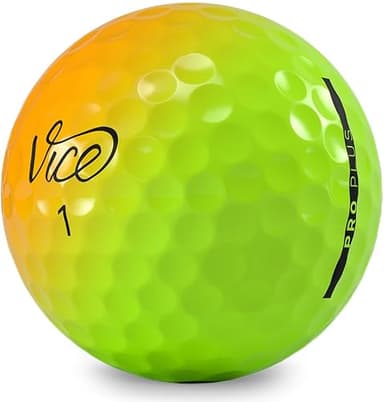 VICE Golf Limited Edition Pro Plus Golf Balls (Shade Yellow Orange) - Image 3