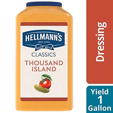 Hellmann's Classics Thousand Island Salad Dressing Jug Gluten Free, No Artificial Flavors, added MSG or High Fructose Corn Syrup, Colors from Natural Sources, 1 gallon (Pack of 1) - Image 4