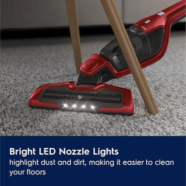 Electrolux Ergorapido Pet Cordless 2-in-1 Vacuum Cleaner with Motorized Pet Nozzle for Easy Pet Hair Removal, 48-Minute Run Time, 2 Power Modes, Chili Red - Image 9