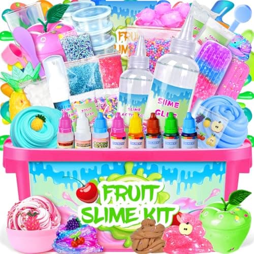 Glimmer Crunchy & Foam Slime Making Kit for Girls - Jelly Cubes & Glowing Slime, Stress Relief Toys for Kids 6-12, Classroom Rewards & Party Supplies - Image 1