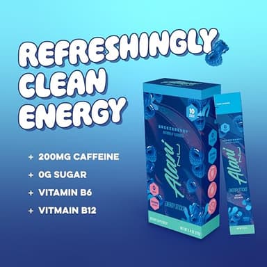 Alani Nu BREEZEBERRY, Energy Sticks Drink Powder, 200mg Caffeine, Pre Workout Performance with Antioxidants, On-The-Go Drink Mix, Biotin, B Vitamins, Zero Sugar, 5 Calories, 10 Pack - Image 7