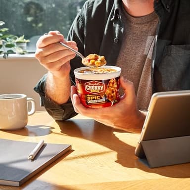 Campbell's Chunky Soup, Spicy Chicken & Sausage Gumbo Soup, 15.25 oz Microwavable Bowl (Case of 8) - Image 5