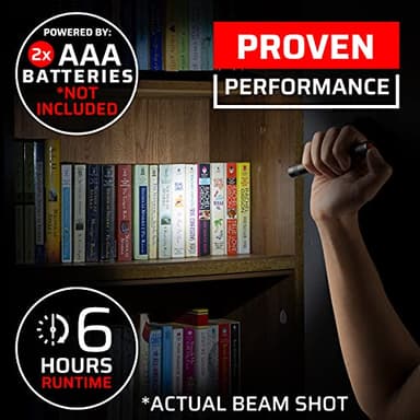 GearLight S100 LED Pocket Pen Light- 2 Small, Compact Flashlights with Clip for Tight Spaces, Police Inspection, Nurses & Medical Use - White Light - 2 Pack, (S100 Pen Light) - Image 5