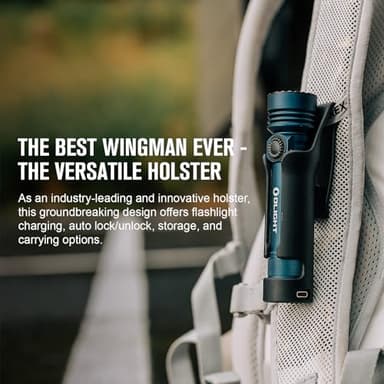 OLIGHT Seeker 4 Pro Rechargeable Flashlights, 4600 Lumens High Powerful Bright Light with USB C Holster, Waterproof IPX8 for Emergencies, Camping, Searching (Midnight Blue Cool White) - Image 3