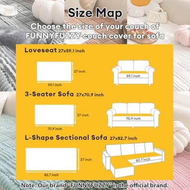 FUNNY FUZZY Pet Couch Covers for Sofa, Washable Dog Couch Cover Protector for Dogs, Flannel Couch Covers for Dogs Pet Friendly Pets Mat Bed Sofa Cover (Blue-Grey, 27.6"×59.1") - Image 5