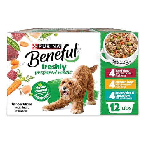 Purina Beneful Gravy Wet Dog Food Variety Pack, Prepared Meals Stew - (12) 10 oz. Tubs - Image 1