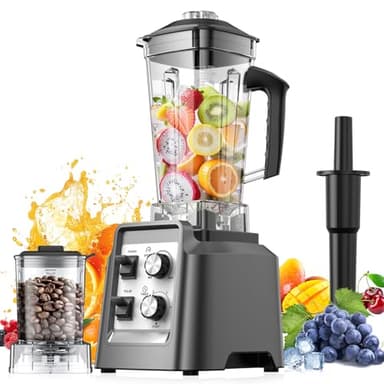 Blenders for Kitchen, Smoothie Blender with Timer - Countertop Blenders with 68oz Dishwasher-Safe Pitcher, Ice Crushing & Frozen Fruit, BPA Free - Image 1