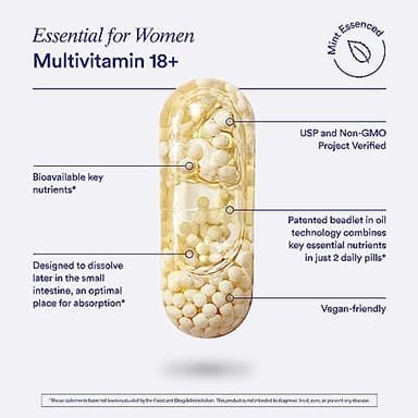 Ritual Multivitamin for Women 18+ with Vitamin D3 for Immune Support*, Vegan Omega 3 DHA, B12, Iron, Gluten Free, Non GMO, USP Verified, 30 Day Supply, 60 Capsules - Image 5