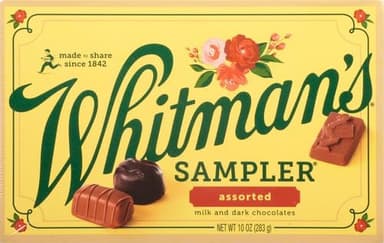 WHITMAN'S SAMPLER Assorted Milk & Dark Chocolate Candy Gift Box, 10 oz - Image 6