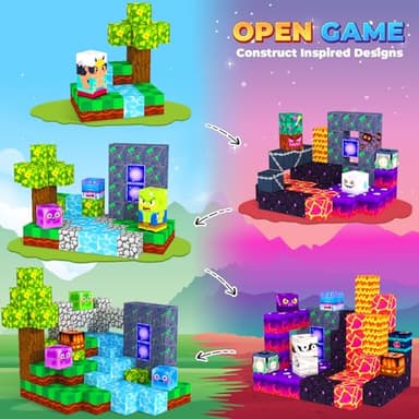 Magnetic Blocks Games Building Toys for 3-16 Year Old Boys Girls, Toddler Kids Magnetic Cubes Tiles Sensory Montessori Education Learning Travel Toys Ages 3+ Halloween Birthday Party Favors Gifts - Image 2