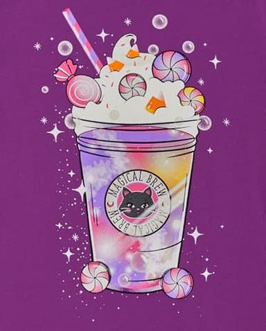 The Children's Place,Girls,All Holidays Short Sleeve Graphic T-Shirts,Multipacks,Unicorn/Shake/Trick Or Treat 3-Pack,Medium - Image 3