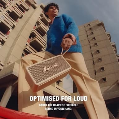 Marshall Middleton Portable Bluetooth Speaker - Cream - Image 2