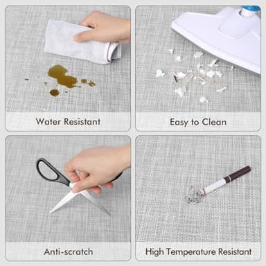 Blvornl Office Chair Mat - 35"x 48" Desk Computer Mat for Hard Wood and Tile Floor, Large Anti-Slip Hard Floor Protector, PVC Mat Desk Rug Light Grey - Image 4