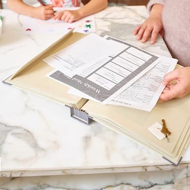 Savor | 2025 Edition The Folio™ Document Organizer | Custom Dyed Cloth-Bound Expanding File for Important Papers, Passports, Birth Certificates & More | Ideal for Home Organization & Graduation Gift - Image 6