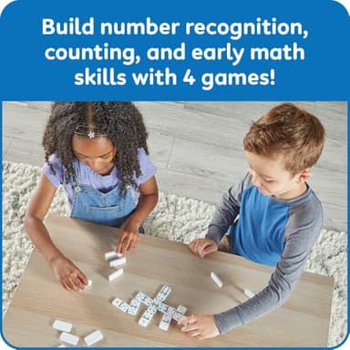 hand2mind Numberblocks Dominoes Set, Dominos for Kids, Domino & Tile Games, Toddler Matching Game, Counting Toys, Montessori Math Materials, Educational Toys for Kids, Preschool Learning Activities - Image 4