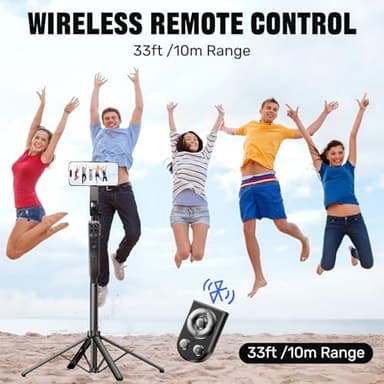Auto Face Tracking Selfie Stick Tripod for iPhone with Light,360 Rotation That Follows Your Movement,70.9" Phone Camera Tripod Stand with Remote for Content Creator Vlog Live Stream Video Recording - Image 5