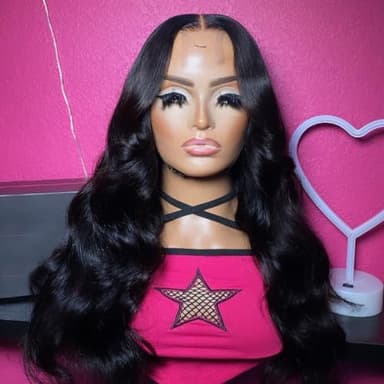 Brazilian 2x6 Human Hair Lace Closure HD Transparent 2x6 Body Wave Lace Closure Middle part Human Hair Kim K Closure With Baby Hair (16 inch) - Image 3