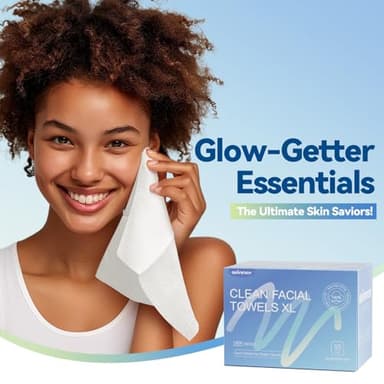 Winner Face Towels, 100% USDA Biobased Facial Towelettes XL, Disposable Face Towel for Sensitive Skin, Ultra Soft Makeup Remover Dry Wipes, Odor-Free, 55 Count, 1 Pack - Image 8
