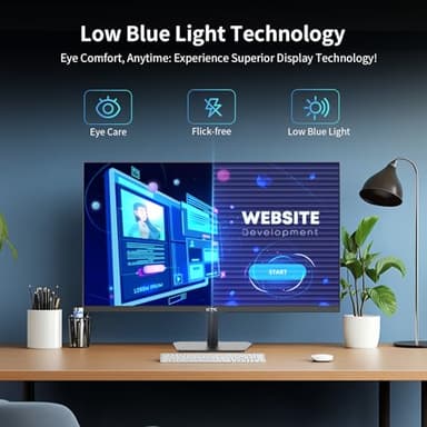 KTC 24.5 Inch 100Hz IPS Computer Monitor - FHD(1920 x 1080P), Anti-Blue Light Screen, 126% sRGB, 16.7M, Support FreeSync and GSync, PC Monitor for Casual Gaming and Working - Image 6