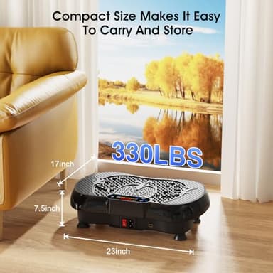 Anyrap Vibration Plate Exercise Machine, Vibration Plate for Lymphatic Drainage, Whole Body Workout Vibrating Fitness Platform, Effective for Weight Loss, Shaping, Toning & Wellness - Image 2