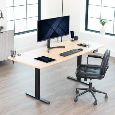 VIVO Heavy Duty Dual Motor Electric Sit Stand Desk Frame, 220 lbs Capacity up to 85" x 43" Tops, Memory Controller Height Adjustable Frame Only, Black, DESK-E-200B - Image 7