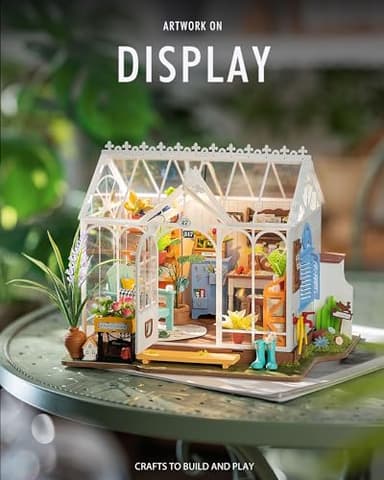 Rolife DIY Miniature Dollhouse Kit, Build 9.6" Greenhouse Diorama Kit Building Set with LED Room Hobby Craft for Aduls Uniue Gifts for Teens (Dreamy Garden) - Image 3