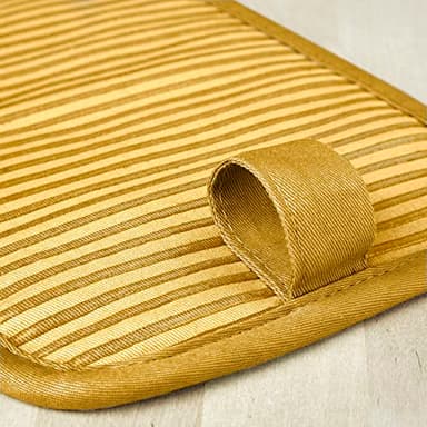 KitchenAid Beacon Two-Tone Non-Slip Pot Holder Set, Majestic Yellow, 7"x10", 2 Piece - Image 3