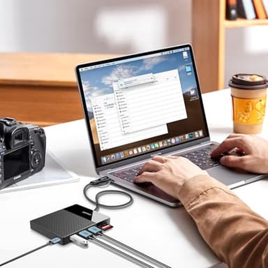 YOTUO 1TB External Hard Drive, USB C Multiport Hub HDD 7-in-1, USB 3.0, SD/TF Card Reader, Docking Station, Multi-Function HDD for Windows, Mac, Android, TV, Phone, Laptop, Desktop, PC - Image 7